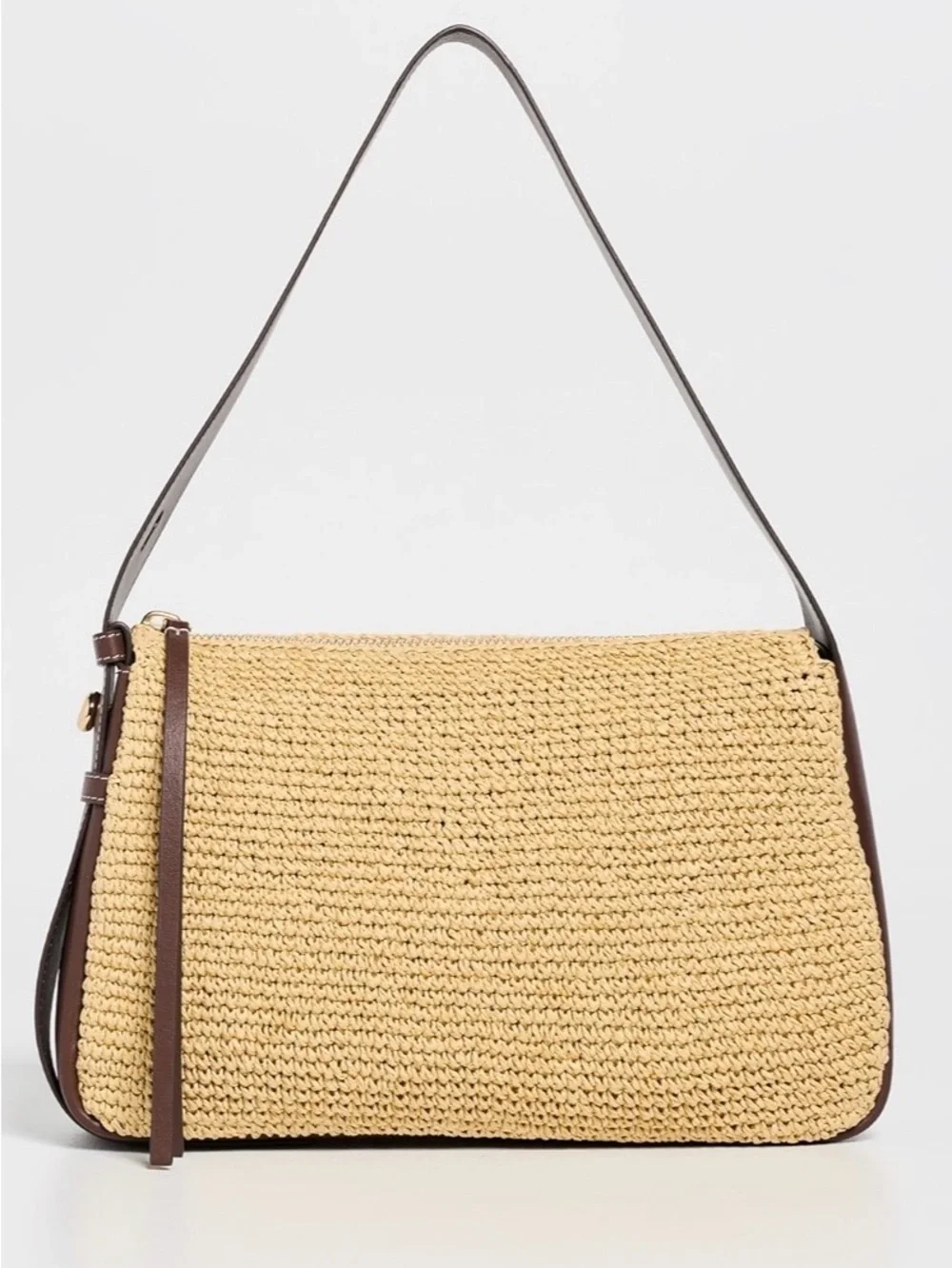 Tory Burch ROMY WOVEN Leather Shoulder Bag $395